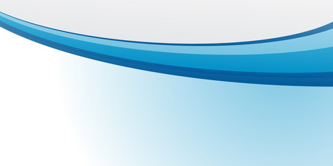 Obraz premium Paper layer circle blue abstract background. Curves and lines use for banner, cover, poster, wallpaper, design with space for text. 