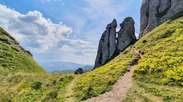 Felsformationen im Ciucas Gebirge (RO)