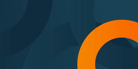 Vector blue and orange business brochure, flyer template. Modern corporate design for abstract presentation background. 