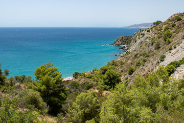 Panoramic view from a cliff