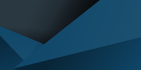 Abstract background dark blue with 3d triangle elements
