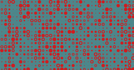 Abstract Color Halftone Dots generative art background illustration