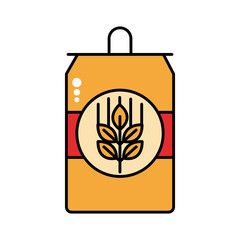 beer can drink oktoberfest line and fill style