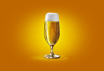 Cold Beer Glassware Goblet Mockup

