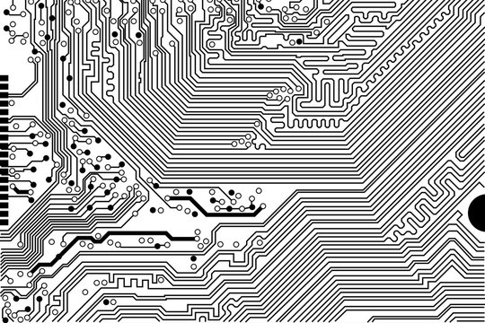 Vector electronic board system background