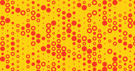 Abstract Color Halftone Dots generative art background illustration