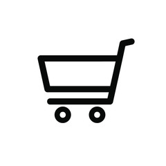 Shopping cart vector icon set collection.