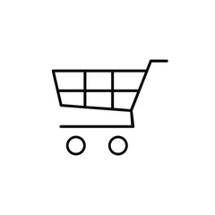 Shopping cart vector icon set collection.