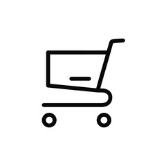 Shopping cart vector icon set collection.