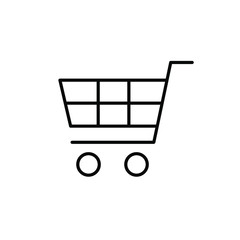 Shopping cart vector icon set collection.