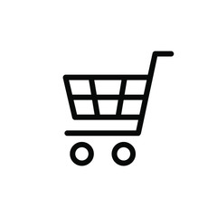 Shopping cart vector icon set collection.