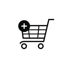 Shopping cart vector icon set collection.