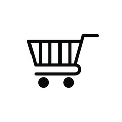 Shopping cart vector icon set collection.