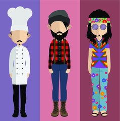 People avatar ( with full body and torso variations)