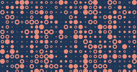 Abstract Color Halftone Dots generative art background illustration