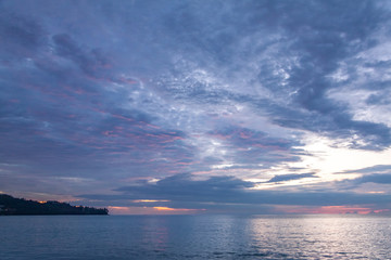 Sunset on the Andaman sea, Kamala beach, Phuket, Thailand