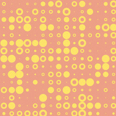 Abstract Color Halftone Dots generative art background illustration