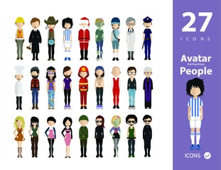 Collection of avatars ( 20 Man and woman Characters )