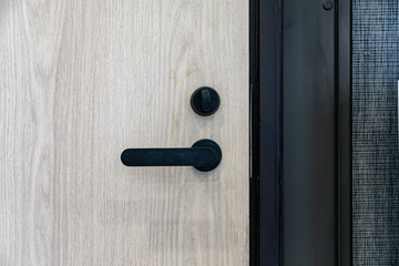 Obraz premium the door digital and access control in a condo