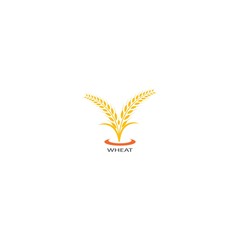 Agriculture wheat Logo Template vector icon