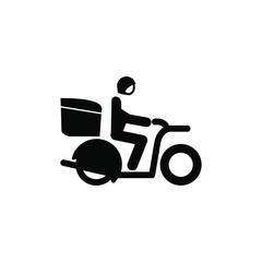 Shipping fast delivery motorcycle and truck icon. Courier vector collection.