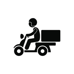 Shipping fast delivery motorcycle and truck icon. Courier vector collection.