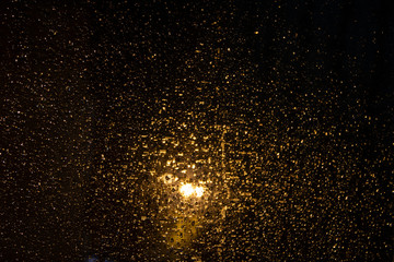 water drops on the window