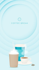 Coffee break background