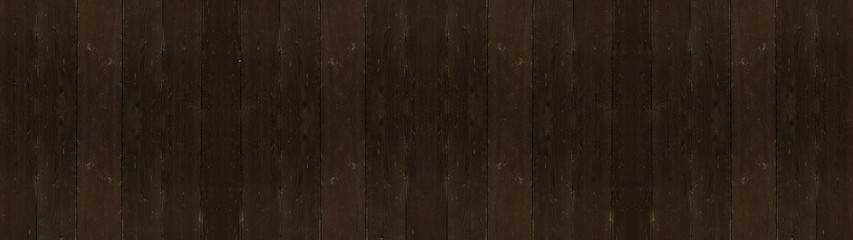 Fototapeta premium old brown rustic dark wooden texture - wood background panorama long banner 