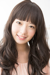 Naklejka premium 笑顔の女性