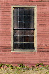 Fototapeta na wymiar Old warehouse window 2020