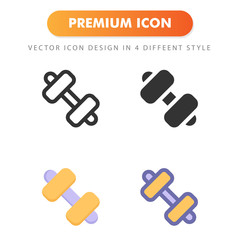 dumbbell icon isolated on white background. for your web site design, logo, app, UI. Vector graphics illustration and editable stroke. EPS 10.