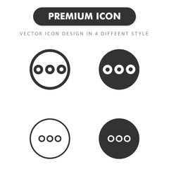 more icon isolated on white background. for your web site design, logo, app, UI. Vector graphics illustration and editable stroke. EPS 10.