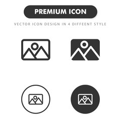 picture icon isolated on white background. for your web site design, logo, app, UI. Vector graphics illustration and editable stroke. EPS 10.