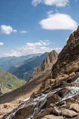 Gavarnie route to Sarradets refuge, French Pyrenees, France