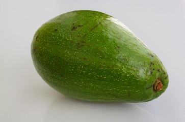 Avocado on white background. Fresh, organic avocado.
