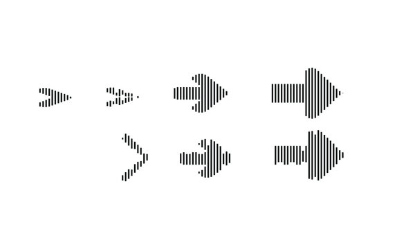 illustration of a set of arrow symbols