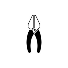 pliers icon design black vector