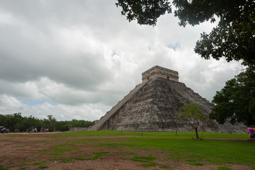 Chichen Itza an Mayan arqueological zone at Yucatan, Mexico.