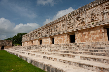 Fototapeta premium Uxmal an Mayan arqueological zone at Yucatan, Mexico.