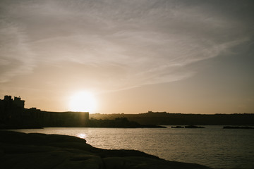 Landscape of Malta sunset