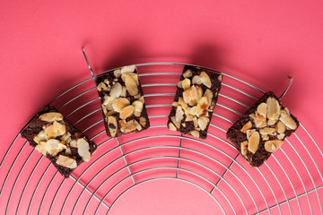 fleshly baked almond brownies