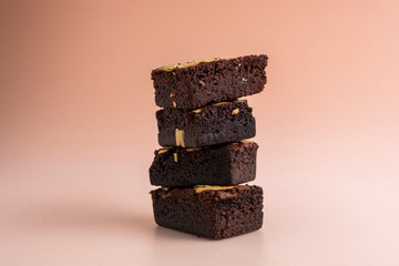 fleshly baked almond brownies