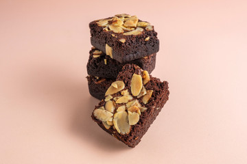 fleshly baked almond brownies