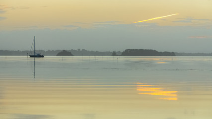 Fototapeta na wymiar Brittany, panorama of the Morbihan gulf
