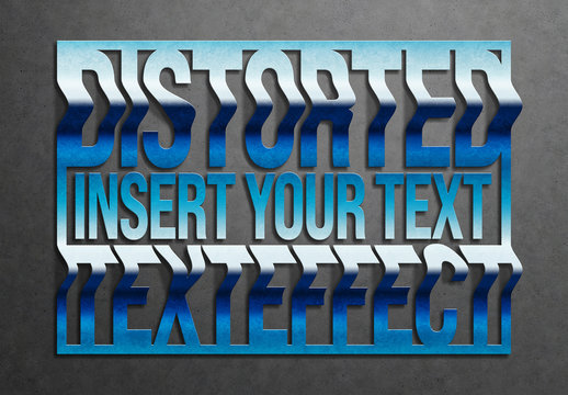 Rippled Text Effect Mockup