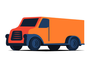 Delivery truck.Illustration of cargo vector. Delivery van