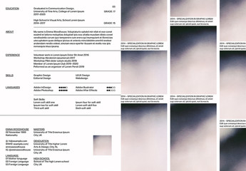 Minimal Contemporary Resume and Letter Layout