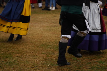 Obraz premium Asturias. Traditional folk festival of La Regalina in Cadavedo,Spain