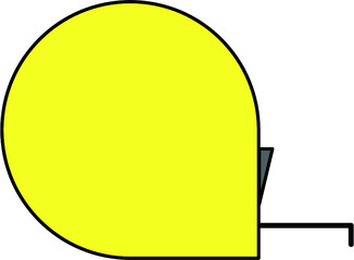 flat image of a tape measure